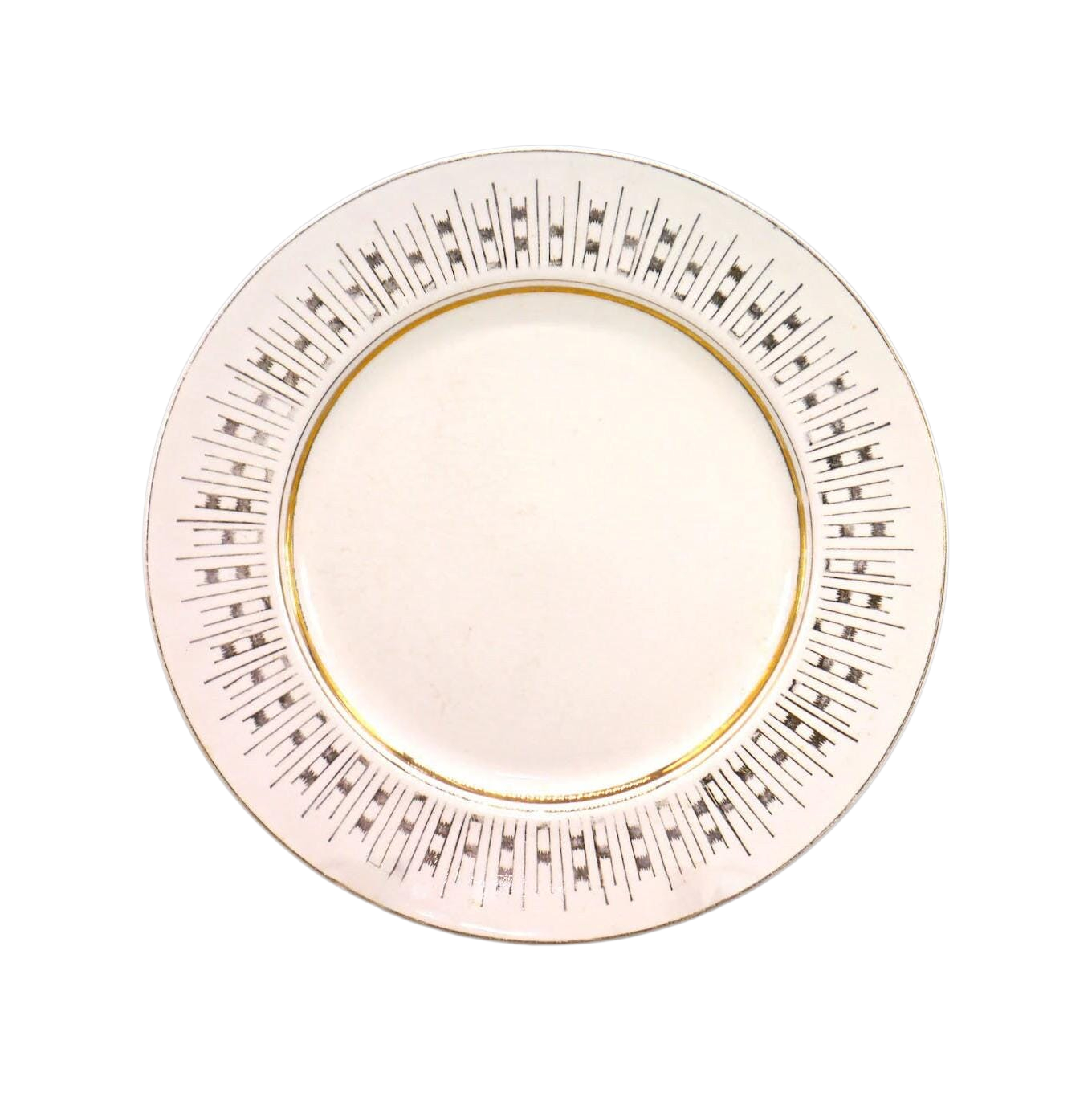 Vintage Radiant Line Ceramic Dinner Plate