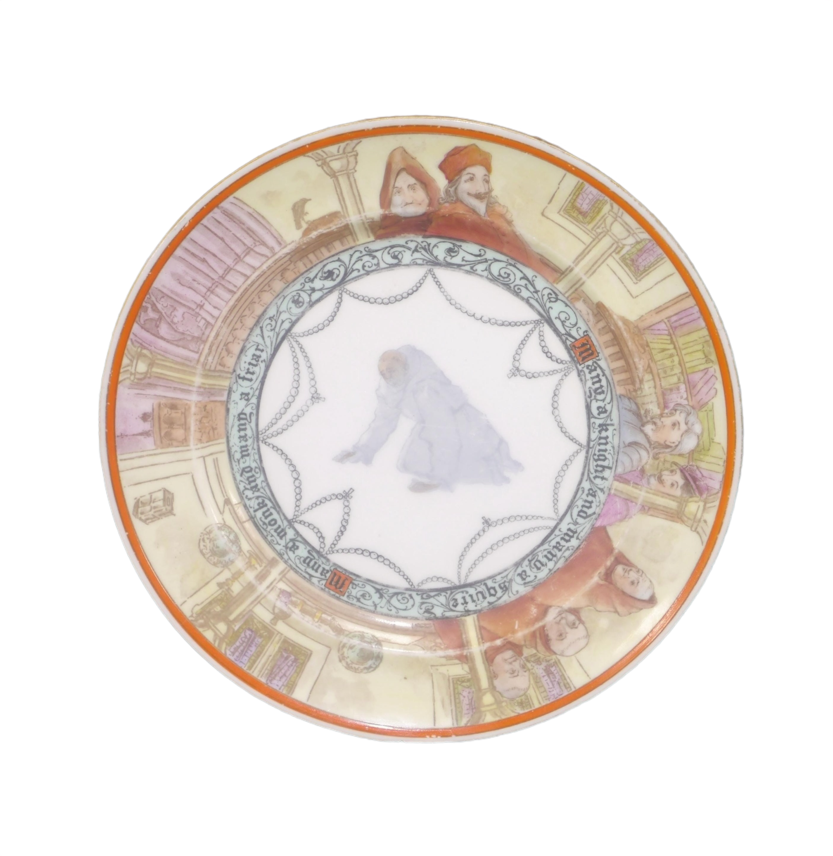 Vintage Storybook Illustration Ceramic Dinner Plate